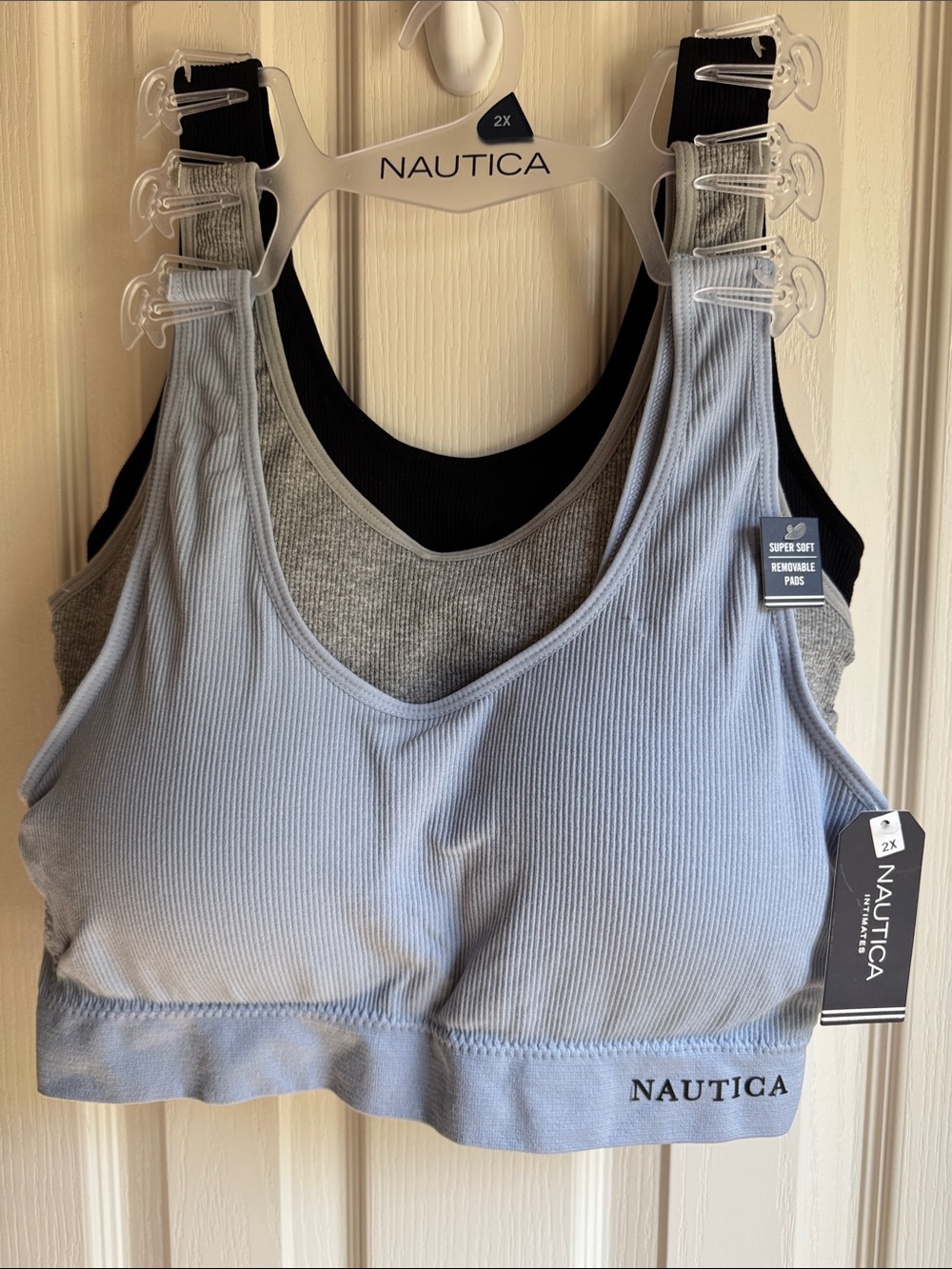 NWT  NAUTICA INTIMATES 3 BRA COMFORT BRA SETS
